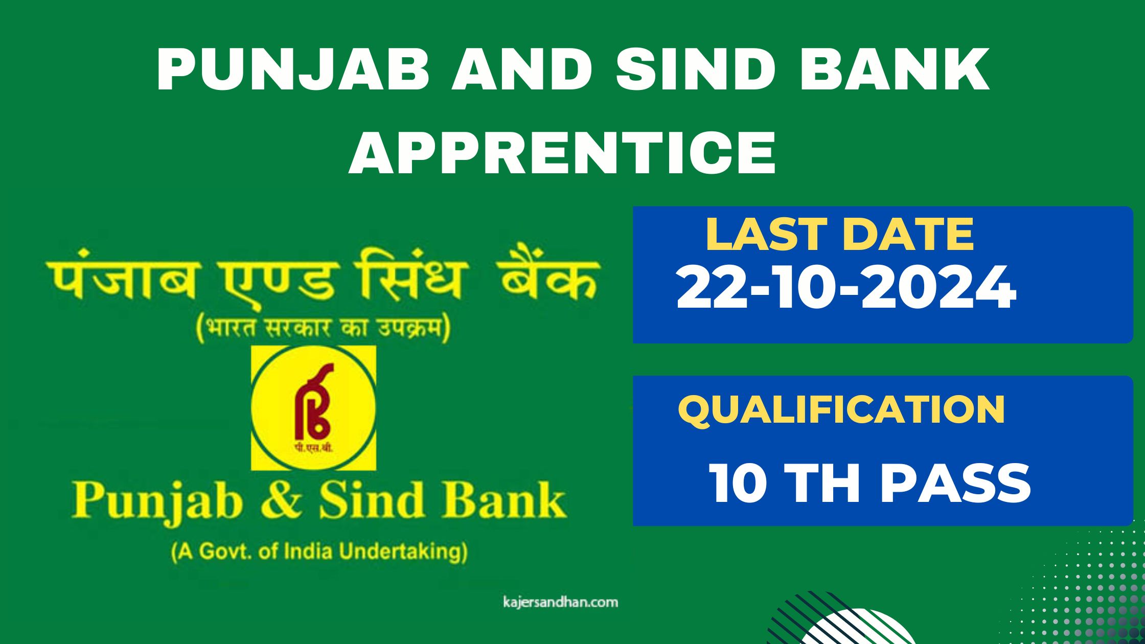 PNB and SIND Bank Apprentice