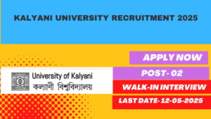 Kalyani University Recruitment 2025